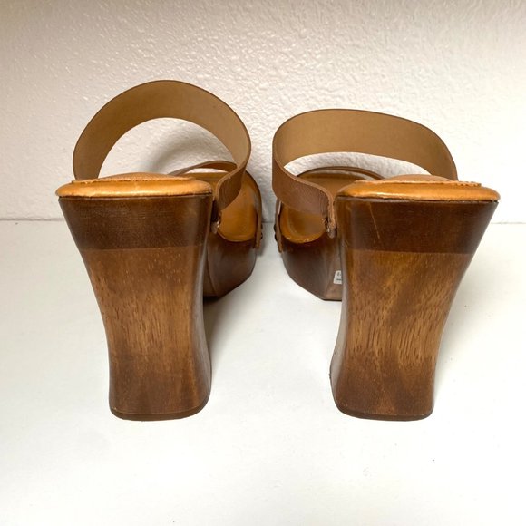 SCHUTZ Brown Wedge Heels 9.5 - Picture 6 of 7